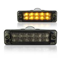 Frontblinker, Blinker, LED, VW, Golf II/Jetta -07/89,  Klarglas/ schwarz
