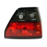 R�ckleuchten, Klarglas, VW Golf 2 Bj. 83-91, schwarz/rot