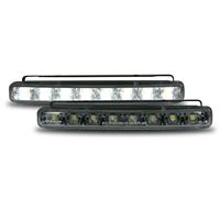 Position light, 8 LED, white, clear/chrome