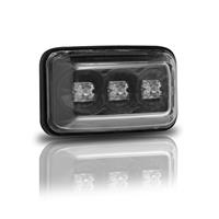 Seitenblinker, LED, Golf 1-2 / Jetta 1-2, Polo 86C (3 Bj. 91-94), Audi 80/90/100/200/V8, Klarglas / schwarz