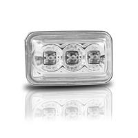 Seitenblinker, LED, Golf 1-2 / Jetta 1-2, Polo 86C (3, Bj. 91-94), Audi 80/90/100/200/V8, Klarglas / chrom
