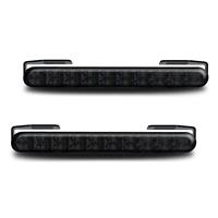 Daytime running lights, universel, 12V/24V, 20 Super Flux LED, black, RL87+7, E-marked, automatic start with ignition, 220x24x35 mm