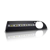 LED Tagfahrlicht, BMW E 60 03-07 fahrzeugspezifischer Einbausatz, Chrom, 5 LED ( f�r Fahrzeuge mit Nebelscheinwerfer )