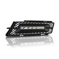 Daytime running lights, LED, BMW E90 05-08, car-specific mounting kit, 10 LED, chrome