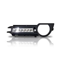 Daytime running lights, LED, Audi A3 (8P) 05-08, fits only to singleframe, car-specific mounting kit, 6 LED, chrome (for vehicles with fog lights), except S line