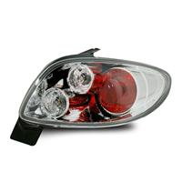 R�ckleuchten, Peugeot 206 Bj. 98, klar / chrom