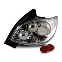 Feux arri�re, Peugeot 206 98-, 2/4 portes, lisse/chrome