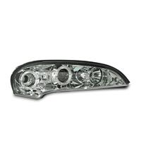 Scheinwerfer, AE-Design, Opel Tigra  Bj. 09.94-12.00, Xenon-Optik-Linse, 2 Standlichtringe, inkl. Blinker, Vorbereitung f�r elek. LWR, Klarglas / chrom