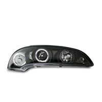 Scheinwerfer, AE-Design, Opel Tigra Bj. 09.94-12.00, Xenon-Optik-Linse, 2 Standlichtringe, inkl. Blinker, Vorbereitung f�r elek. LWR, Klarglas / schwarz