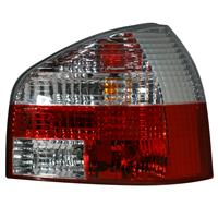 R�ckleuchten, Audi A3, 8L Bj. 96-03, kristall / rot / chrom