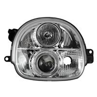 1 Satz (links, rechts)  Hauptscheinwerfer Renault Twingo 93-03 Klarglas, Projektorlinse, 1 Halogen Ringe, mit Abblendlichtfunktion, inklusive Blinkleuchten