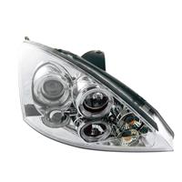 Scheinwerfer, AE-Design, Ford Focus 3/5 T�ren Bj. 01-04, Xenon-Optik-Linse, 2 Standlichtringe, inkl. Blinker, mit LWR, Zusatzbeleuchtung: 2 LED, Klarglas / chrom