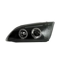 Scheinwerfer, AE-Design, Ford Focus 4/5 T�rer Bj. 05-08, Xenon-Optik-Linse, 2 Standlichtringe, inkl. Blinker, Zusatzbeleuchtung: Standlichtleiste, 2 LED, Klarglas / schwarz