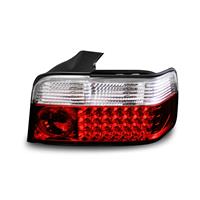 Rear light set, LED, BMW E36 sedan (for vehicles without error diagnostics), clear/red