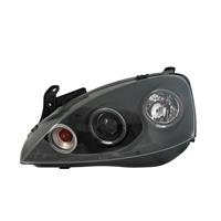 Scheinwerfer, AE-Design, Opel Corsa C, Bj. 01-06, Xenon-Optik-Linse, 2 Standlichtringe, inkl. Blinker, LWR nur wenn Valeo Scheinwerfer eingebaut waren, Klarglas / schwarz