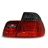 Rear light set, LED, BMW E46/4 05.98-09.01, clear/black/red (4 pieces)