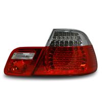 Rear light set, LED, BMW E46/2 doors (except Cabrio)  99-02, clear/red (4 pieces)