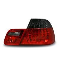 Rear light set, LED, BMW E46/2 doors (except Cabrio) 99-02, clear/red/black (4 pieces)