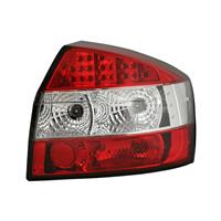 Rear light set, LED, Audi A4 01-04, clear/red