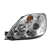1 Set (left, right) AE custom projector headlights Ford Fiesta (MK6) 03- Clear/ Chrome, 2 halo style rings for low beam function, headlight levelling control, including turn signal/ indicator lights