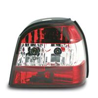 R�ckleuchten, VW Golf 3 Bj. 91-97, kristall / rot / chrom / rot