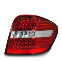 1 Satz (links, rechts) LED R�ckleuchten Klarglas / Rot - Chrom - Rot, Mercedes M-Klasse W164 05