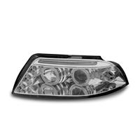 Scheinwerfer, AE-Design, VW Passat Bj. 00-05, Xenon-Optik-Linse, 2 Standlichtringe, Zusatzbeleuchtung: 3 LED, Standlichtleiste, inkl. Blinker, Vorbereitung f�r elek. LWR, Klarglas / chrom