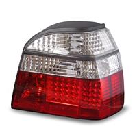 R�ckleuchten, LED, VW Golf 3 Bj.  91-97, chrom / rot