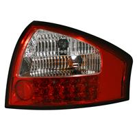 R�ckleuchten, LED, Audi A6 C5 mit FIS Bj. 97-04, mit Widerstand, Klarglas / rot