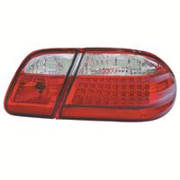 1 Satz (links, rechts) LED R�ckleuchten Mercedes W210 95-02, Klar/Rot