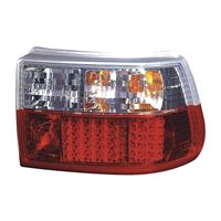 R�ckleuchten, LED, Opel Astra F Bj. 91-98, chrom / rot