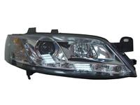 Opel Vectra Scheinwerfer 1 Satz (rechts/links), Bj. 96-98, Tagfahrlicht Design, Klarglas/Chrom, Xenon-Optik-Linse, inklusive Blinker, mit LWR