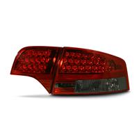 Rear light set, LED, Audi A4 B7 04-08, red/black