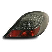 Rear light set, LED,  Peugeot 207 06-, clear/black (except 207 CC)
