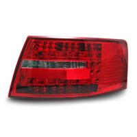 Rear light set, LED, Audi A6 C6 04-08, red/black