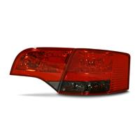 Rear light set, LED, Audi A4 Avant B7 11.04-03.08, red/black