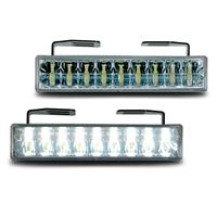 Daytime running lights, 18 Piranha LEDs, chrome, integrated turn-off function