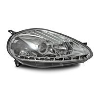 Scheinwerfer, Tagfahrlicht Design, Fiat Punto Bj. 09-, Xenon-Optik-Linse, LWR inkl. Motor, Klarglas/chrom