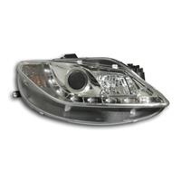 Scheinwerfer, Tagfahrlicht Design, Seat Ibiza Bj. 08-, Xenon-Optik-Linse, mit LWR, inkl. Blinker, Klarglas/chrom