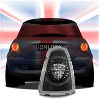 Feux arri�re, Mini Cooper R56, LED, UNION JACK, 11-, face lisse/fond noir