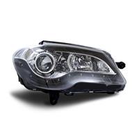 Phares avant, design feux diurnes, VW touran 06-10, aspect x�non, clignotant int�gr�, correcteur de port�e lumineuse, face lisse/fond noir