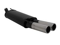 Endschalld�mpfer VW Golf III, 2x76 rund, gerade 50mm Anschluss, mit ABE