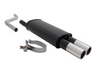 Endschalld�mpfer VW Polo 86C, 2x76 rund, gerade, mit ABE