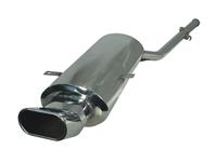 Edelstahl-Endschalld�mpfer Opel Corsa B, oval DTM-Look, 45 mm Anschlu�, mit ABE