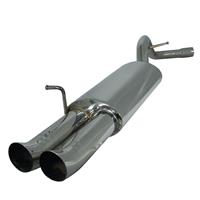 Edelstahl-Endschalld�mpfer Opel Corsa B, 2x76 DTM-Look, 45mm Anschlu�,  mit ABE