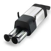 Edelstahl-Endschalld�mpfer BMW E36 4 Zyl, 2x76 DTM-Look, -85 KW nicht 318 is,  mit ABE