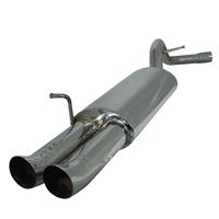 Edelstahl-Endschalld�mpfer Opel Tigra, 2x76 DTM-Look, mit ABE