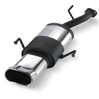 Edelstahl-Endschalld�mpfer Opel Astra G CC, oval DTM-Look, 1,4-2,0, mit ABE