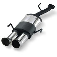 Edelstahl-Endschalld�mpfer Opel Astra G CC, 2x76 DTM-Look,1,4 -2,0, mit ABE