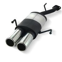 Edelstahl-Endschalld�mpfer Opel Astra G CC , 2x76 rund, 1,4-2,0,  mit ABE